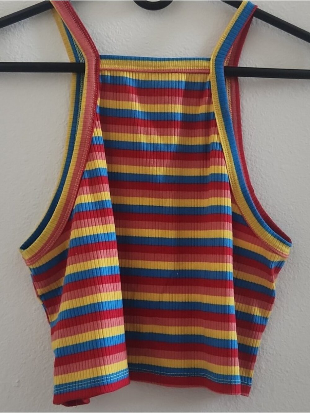 Multicolor Striped Crop Top - Picture 2 of 2